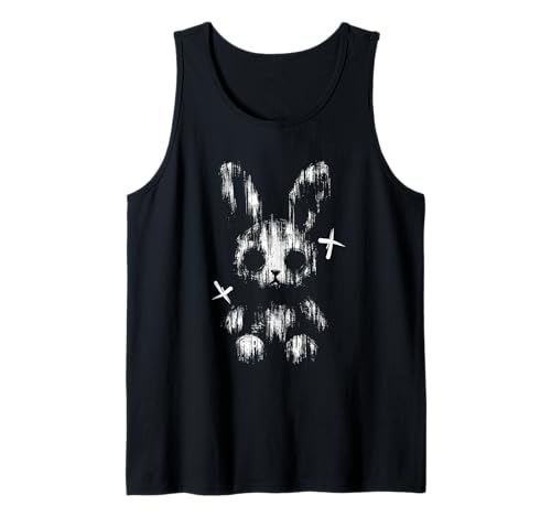 Gruseliges Anime-Goth-Hase Hase Japanisches Anime-Goth-Mädchen Tank Top von Creepy Kawaii Bunny Japanese Mythology Gothic