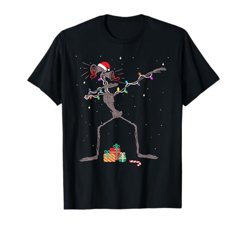Lustige Tupfen-Sirenenkopf-Weihnachtslichter für Kinder T-Shirt von Creepy predador Sirenhead horror cryptozoology