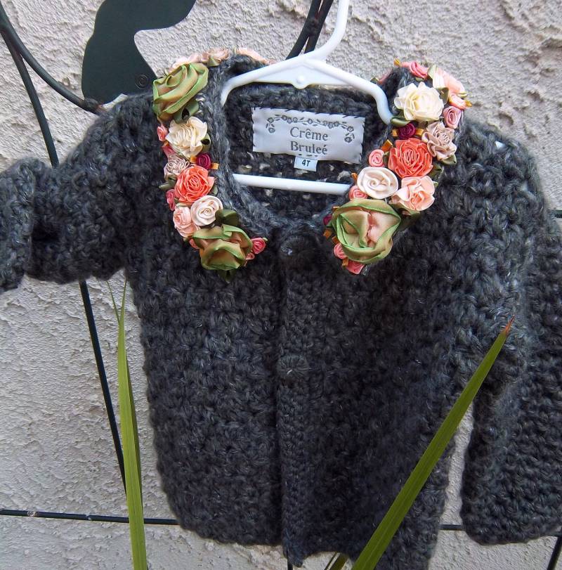 Creme Brulee Kleinkind Pullover - Wald Blumen-Limited Edition-By Order-Free Versand in Den Usa von CremeBruleCollection