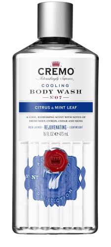 CREMO - Cooling Body Wash For Men | Rejuvenating Citrus & Mint Leaf Shower Gel | 473ml von Cremo