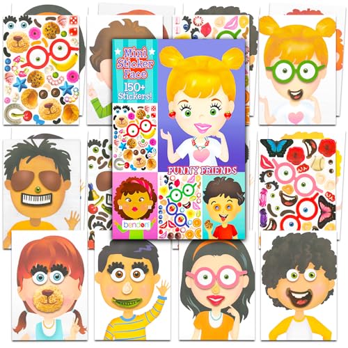 24 Stück Make-a-Face-Aufkleberbögen, lustige Freunde, 12,7 x 17,8 cm, Mix and Match-Aufkleberbögen, insgesamt 150 Aufkleber, Partyzubehör, Kinder-Partyzubehör | Lustige Menschen machen Ihre eigenen 24 Stück Make-a-Face-Aufkleberbögen, lustige Freunde, 12,7 x 17,8 cm, Mix and Match-Aufkleberbögen, insgesamt 150 Aufkleber, Partyzubehör, Kinder-Partyzubehör | Lustige Menschen machen Ihre eigenen von Crenstone
