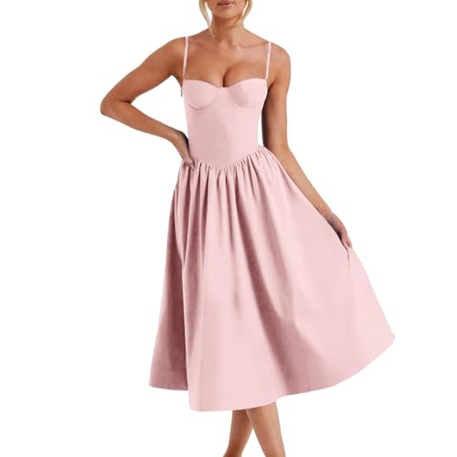 Abendkleider Elegant Damen Korsett Kleid Ärmellos Trägerkleid Cocktailkleid Spaghetti Strap Kleid Einfarbig Elegante Midikleid Slim-Fit A-Linie Saum Wickelkleid Abschlusskleider Ballkleid Abendkleider Elegant Damen Korsett Kleid Ärmellos Trägerkleid Cocktailkleid Spaghetti Strap Kleid Einfarbig Elegante Midikleid Slim-Fit A-Linie Saum Wickelkleid Abschlusskleider Ballkleid von CreoQIJI
