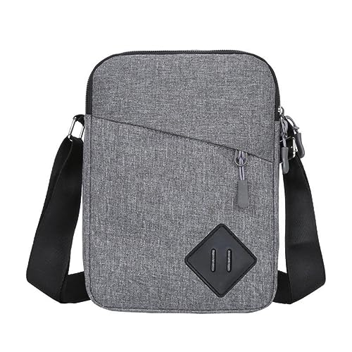 CreoQIJI Damen Taschen Groß Bunte Riemen Mode Satchel Business Reise Männer Und Frauen Kleine Quadratische Tasche Schulter Tragen Auf Dokument Tasche Schulter Tasche Handwärmer (Grey, One Size) von CreoQIJI