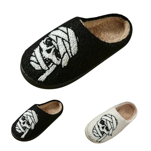 CreoQIJI Hausschuhe Damen Plüsch Winter,Herren Warm Filzpantoffeln Frauen Bequeme Pantoffeln Weiche Flache Memory Foam Home Rutschfeste Slippers für Indoor Outdoor Hauspantoffeln für Halloween CreoQIJI Hausschuhe Damen Plüsch Winter,Herren Warm Filzpantoffeln Frauen Bequeme Pantoffeln Weiche Flache Memory Foam Home Rutschfeste Slippers für Indoor Outdoor Hauspantoffeln für Halloween von CreoQIJI