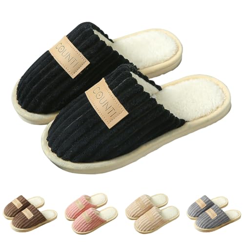 CreoQIJI Herren Damen Winter Hausschuhe,Plüsch Wärme Pantoffeln Weiche Home Slippers Flauschige Damen Plüsch Hauspantoffeln aus Memory-Schaum Rutschfeste Sohle Schlafzimmer-Hausschuhe CreoQIJI Herren Damen Winter Hausschuhe,Plüsch Wärme Pantoffeln Weiche Home Slippers Flauschige Damen Plüsch Hauspantoffeln aus Memory-Schaum Rutschfeste Sohle Schlafzimmer-Hausschuhe von CreoQIJI