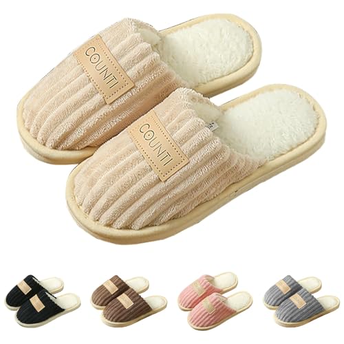 CreoQIJI Herren Damen Winter Hausschuhe,Plüsch Wärme Pantoffeln Weiche Home Slippers Flauschige Damen Plüsch Hauspantoffeln aus Memory-Schaum Rutschfeste Sohle Schlafzimmer-Hausschuhe CreoQIJI Herren Damen Winter Hausschuhe,Plüsch Wärme Pantoffeln Weiche Home Slippers Flauschige Damen Plüsch Hauspantoffeln aus Memory-Schaum Rutschfeste Sohle Schlafzimmer-Hausschuhe von CreoQIJI