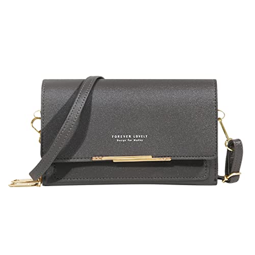 CreoQIJI Herren Taschen Schultertaschen Damen Lässige Umhängetasche mit verstellbarem Riemen Umhängetasche mit sichtbarem Handyfenster Geldbörse Handytasche Taschen Herren Laptop (D, One Size) von CreoQIJI