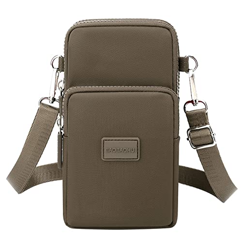 CreoQIJI Herren Taschen Umhängetasche Schulter Handtasche Einfarbig Nicht Drucken Reißverschluss Umhängetasche Handytasche Katzen Taschen (G, One Size) von CreoQIJI