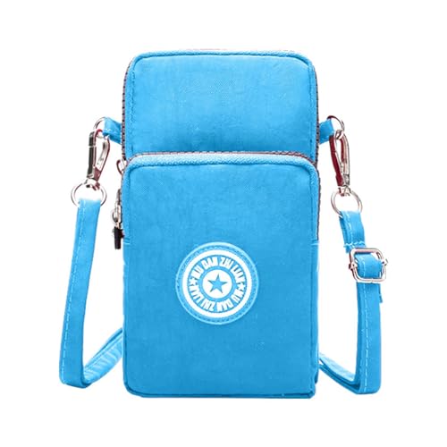 CreoQIJI Liebe Kind Taschen Kleine Umhängetasche für Damen, Handytasche, Wasser-Nylon-Reißverschluss, Umhängetasche, Geldbörse, Geldbörse für Sport, Einkaufen, Reisen (BU2, One Size) von CreoQIJI