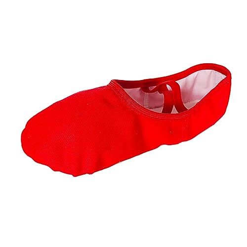 CreoQIJI Mädchen Sommer Sneaker Ballettschuhe für Mädchen, Kleinkind-Ballettpantoffeln, weiches, Tanzschuhe für/kleines Kind/großes Kind Sneaker Damen Hoch (RD1, 26 Toddler) von CreoQIJI