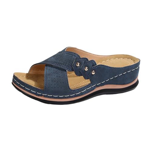 CreoQIJI Sandalen Damen Sommer Bequem Elegant Orthopädische Sandalen Offene Zehe Keilabsatz Freizeitschuhe Leicht Weichen Sohlen Strandschuhe Lässige Keilsandalen Anti-Rutsch Hausschlappen Shoes CreoQIJI Sandalen Damen Sommer Bequem Elegant Orthopädische Sandalen Offene Zehe Keilabsatz Freizeitschuhe Leicht Weichen Sohlen Strandschuhe Lässige Keilsandalen Anti-Rutsch Hausschlappen Shoes von CreoQIJI
