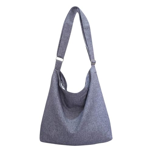 CreoQIJI Schwarze Weste Mit Taschen große Canvas-Tragetasche für Damen mit verstellbaren Trägern für eine einzelne Umhängetasche Taschen Mit Augen Für Kinder (Grey, One Size) von CreoQIJI