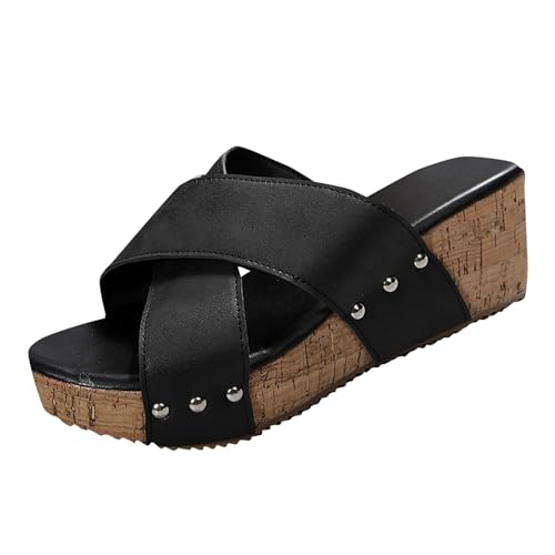 CreoQIJI Sommerschuhe Damen Freizeit Flip Flops Mit Weiches Fussbett Keilsandalen Walking Sandalen Weite Freizeitsandale Mit Keilabsatz Bequem Hausschuhe Sommer Plateau Offene Zehe Schuhe Shoes CreoQIJI Sommerschuhe Damen Freizeit Flip Flops Mit Weiches Fussbett Keilsandalen Walking Sandalen Weite Freizeitsandale Mit Keilabsatz Bequem Hausschuhe Sommer Plateau Offene Zehe Schuhe Shoes von CreoQIJI