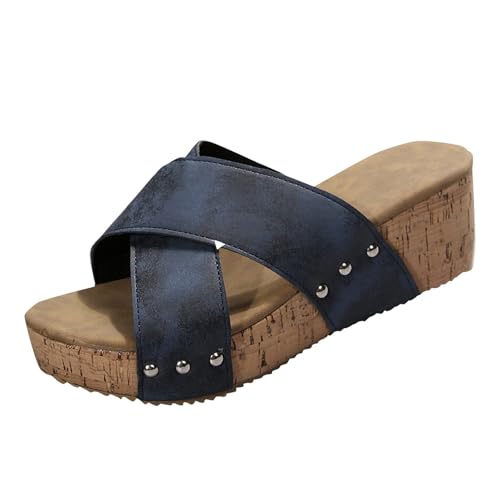 CreoQIJI Sommerschuhe Damen Freizeit Flip Flops Mit Weiches Fussbett Keilsandalen Walking Sandalen Weite Freizeitsandale Mit Keilabsatz Bequem Hausschuhe Sommer Plateau Offene Zehe Schuhe Shoes CreoQIJI Sommerschuhe Damen Freizeit Flip Flops Mit Weiches Fussbett Keilsandalen Walking Sandalen Weite Freizeitsandale Mit Keilabsatz Bequem Hausschuhe Sommer Plateau Offene Zehe Schuhe Shoes von CreoQIJI