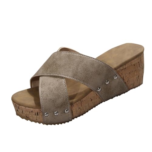 CreoQIJI Sommerschuhe Damen Freizeit Flip Flops Mit Weiches Fussbett Keilsandalen Walking Sandalen Weite Freizeitsandale Mit Keilabsatz Bequem Hausschuhe Sommer Plateau Offene Zehe Schuhe Shoes CreoQIJI Sommerschuhe Damen Freizeit Flip Flops Mit Weiches Fussbett Keilsandalen Walking Sandalen Weite Freizeitsandale Mit Keilabsatz Bequem Hausschuhe Sommer Plateau Offene Zehe Schuhe Shoes von CreoQIJI
