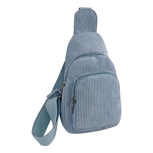 CreoQIJI Umhängegurt Für Taschen Damen-Tasche in reiner Farbe, Damentasche, einfache Samt-Segeltuchtasche, lässige Umhängetasche mit einer Schulter Taschen Set (BU2, One Size) von CreoQIJI