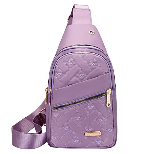 CreoQIJI Zwei Taschen Frauen Umhängetasche Mode Dekoration Muster Praktische Große Kapazität Leichte Zipper Waistpack Damen Taschen Shopper (PP1, One Size) von CreoQIJI