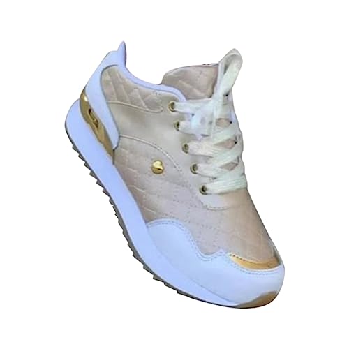 Sneaker Modische Damen Freizeitschuhe Schnürer Sportschuhe Atmungsaktiv Leicht Turnschuhe Tennisschuhe Outdoor Running Walkingschuhe Bequeme rutschfest Sportschuhe Frauen von CreoQIJI