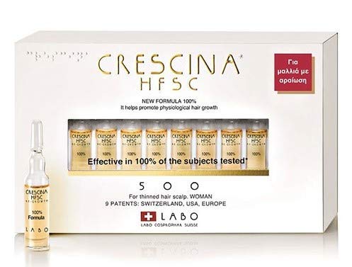 Crescina HFSC Haarwachstums-Behandlung verdünnte Kopfhaut für Damen, 20 Ampullen von CRESCINA