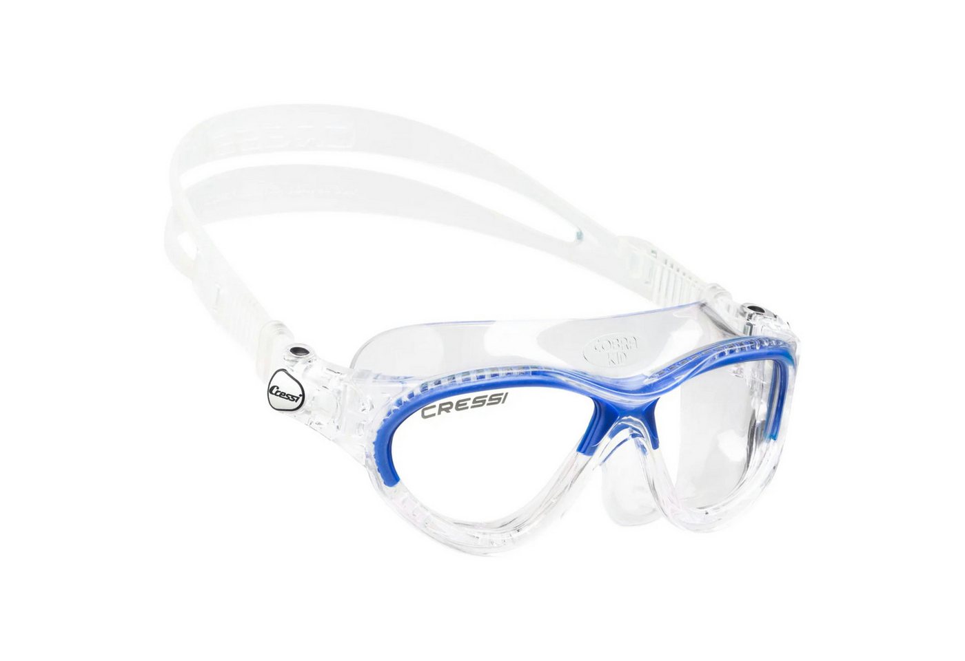 Cressi Schwimmbrille Mini Cobra Schwimmbrille - Clear/Blue von Cressi