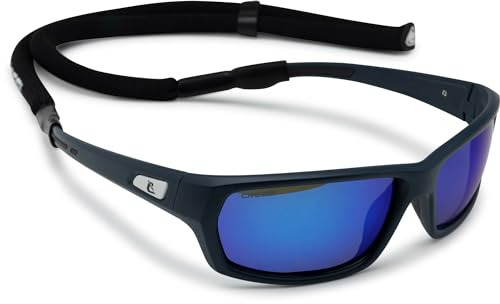 Cressi Unisex Bill W/Lace Sunglasses, Blau/Verspiegelte Gläser Blau, Standard Cressi Unisex Bill W/Lace Sunglasses, Blau/Verspiegelte Gläser Blau, Standard von CRESSI