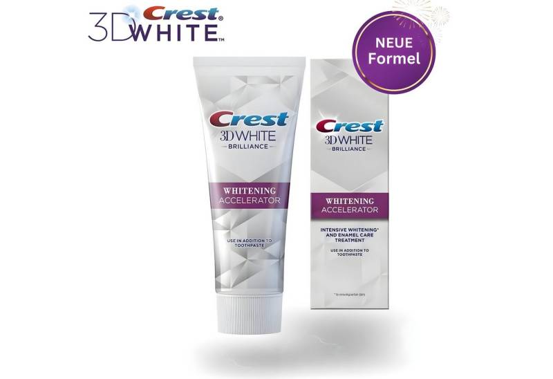 Crest Zahnbleaching-Gel 3D White Aufhellungsbeschleuniger 2 Stück, NEUE FORMEL 2x 75 ml von Crest
