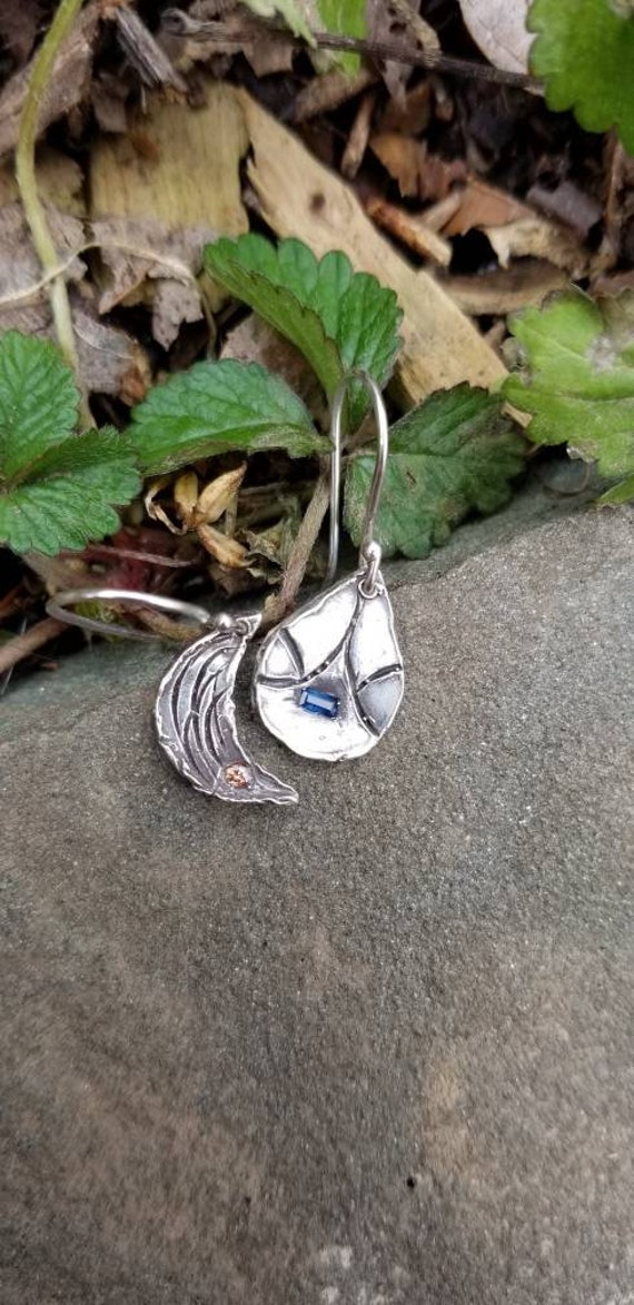 Party Mond Ohrringe Party Mond Ohrringe von CrestfallenSilver