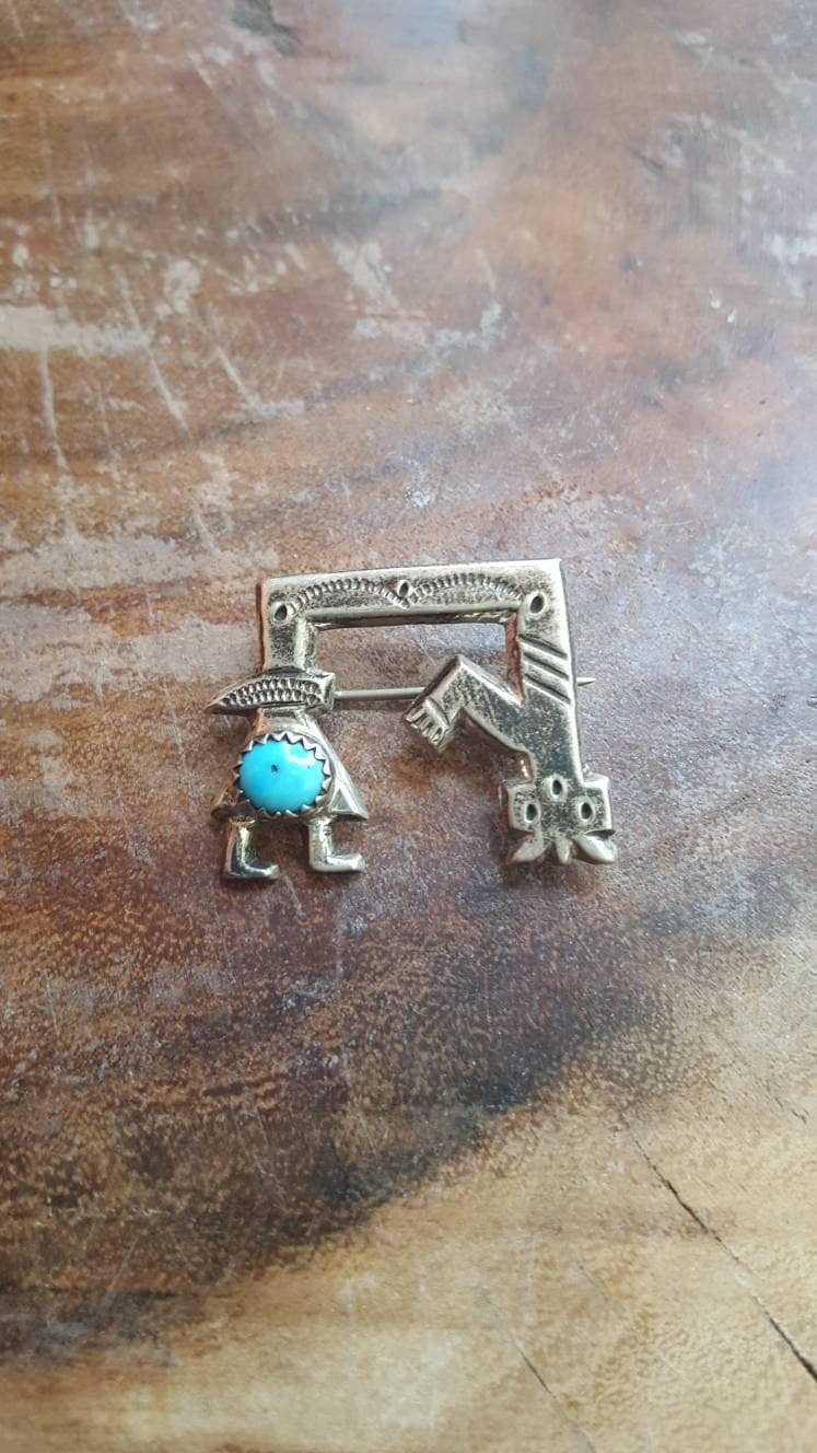 Yeibichai Türkis Anstecknadel Yeibichai Türkis Anstecknadel von CrestfallenSilver