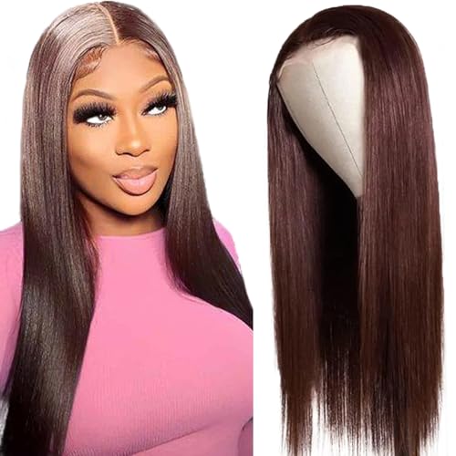 Creuost Echthaar Perücke Frauen 4x1 Transparente Spitze vorne 150% Dichte Straight Wig Brazilian Virgin Lace Frontal Human Hair Wig Pre Plucked With Baby Hair #4 Chocolate Brown 28 Inch Creuost Echthaar Perücke Frauen 4x1 Transparente Spitze vorne 150% Dichte Straight Wig Brazilian Virgin Lace Frontal Human Hair Wig Pre Plucked With Baby Hair #4 Chocolate Brown 28 Inch von Creuost