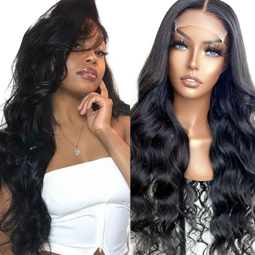 Echthaar Perücke Schwarz Frauen 4x1 Transparente Spitze vorne 150% Dichte Body Wave Wig Brazilian Virgin Human Hair Wig #1B Natural Color Lace Front Wig Human Hair For Women 34 Inch Echthaar Perücke Schwarz Frauen 4x1 Transparente Spitze vorne 150% Dichte Body Wave Wig Brazilian Virgin Human Hair Wig #1B Natural Color Lace Front Wig Human Hair For Women 34 Inch von Creuost