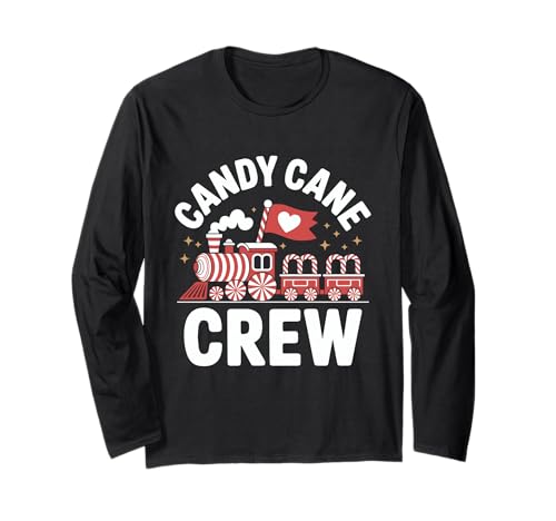 Zuckerstange Crew Peppermint Zug Männer Frauen Kinder Familie Langarmshirt Zuckerstange Crew Peppermint Zug Männer Frauen Kinder Familie Langarmshirt von Crew Candy Cane Christmas Tees
