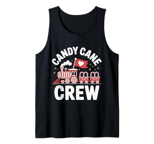 Zuckerstange Crew Peppermint Zug Männer Frauen Kinder Familie Tank Top Zuckerstange Crew Peppermint Zug Männer Frauen Kinder Familie Tank Top von Crew Candy Cane Christmas Tees