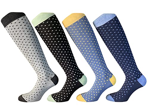 4 Paar langen Herren-Socken aus warmer Baumwolle, Einheitsgröße (Kombination 3) von CriCri Socks