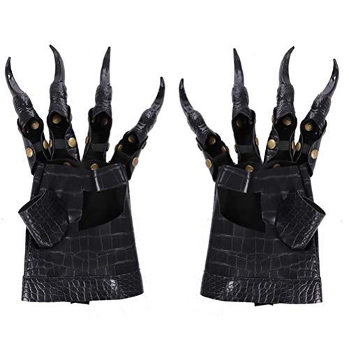 Halloween-Klauen-Handschuhe, Halloween-Kostüm-Party-Requisiten Scary Horrific Wolf Paw-Handschuhe Cosplay-Kostüm 3D-gedruckte Flexible Finger-Drachen-Handschuhe Karnevalsparty-Streich von Cricia