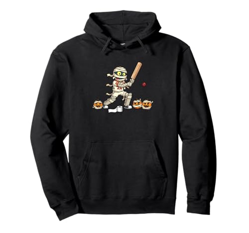 Lustiges Cricket-Mumien-Kürbis-Halloween-Kinder-Herren/Damen Pullover Hoodie Lustiges Cricket-Mumien-Kürbis-Halloween-Kinder-Herren/Damen Pullover Hoodie von Cricket Lovers Cute Halloween Outfits for Boy Girl