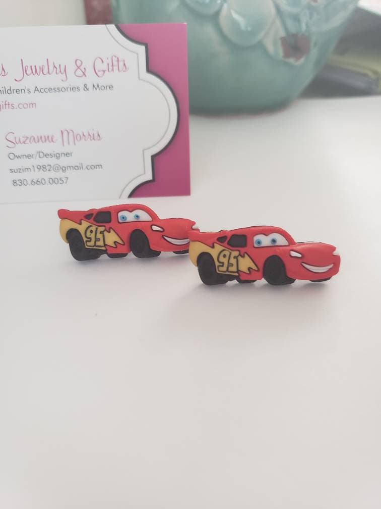Autos Lightning Mcqueen & Mater Ohrstecker von CricketGigglesGifts