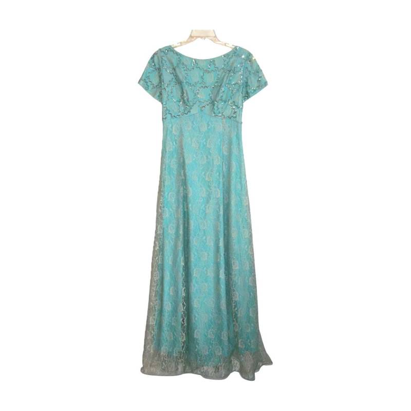 Erstaunlich Emma Domb Seafoam Blau Grün Abendkleid Vintage 60Er Jahre Kleid Boden-Länge Spitze Und Pailletten-Overlay B38 Erstaunlich Emma Domb Seafoam Blau Grün Abendkleid Vintage 60Er Jahre Kleid Boden-Länge Spitze Und Pailletten-Overlay B38 von CricketsVintageShop