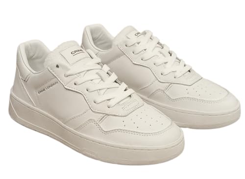 Crime London, Timeless Low Top, Sneaker aus Leder, modisch, Weiß, 40 EU Crime London, Timeless Low Top, Sneaker aus Leder, modisch, Weiß, 40 EU von Crime London