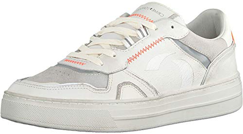 Crime London Herren Lunar Low-Top Sneaker, Weiss, 44 EU von Crime London