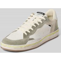 Crime London Sneaker mit Label-Badge Modell 'CHELSEA' in Oliv, Größe 42 von Crime London