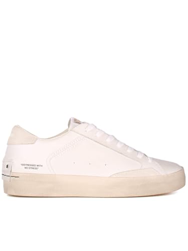 Crime Low Top Distressed 16014Pp5.10 Bianco Bianco/41 von Crime London