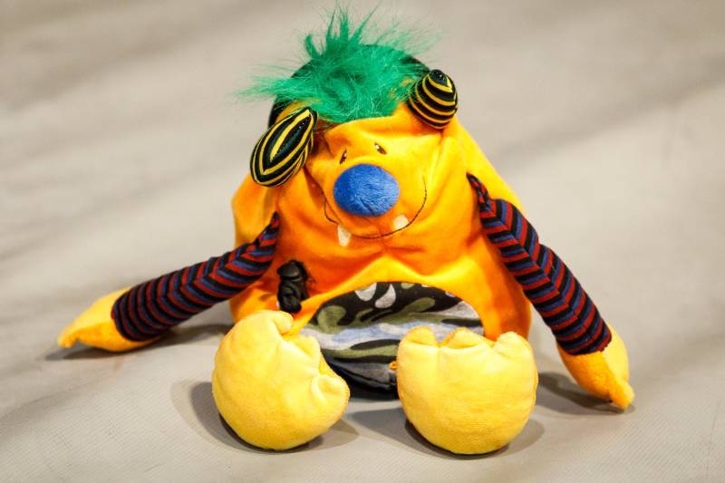 Crimp Schimpansen Orange Monster Stofftiertasche von CrimpChimps