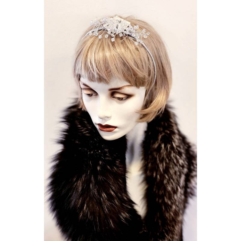 Atemberaubende Diamant Swarovski Kristall Art Deco 1920 Hochzeit Braut Silber Kopfschmuck Tiara Atemberaubende Diamant Swarovski Kristall Art Deco 1920 Hochzeit Braut Silber Kopfschmuck Tiara von CrimsonQueens