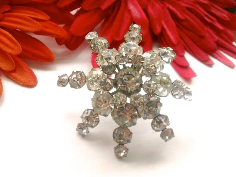 Funkelnde Sterne Strass Brosche Vintage Fashion Schmuck von CrimsonVintique