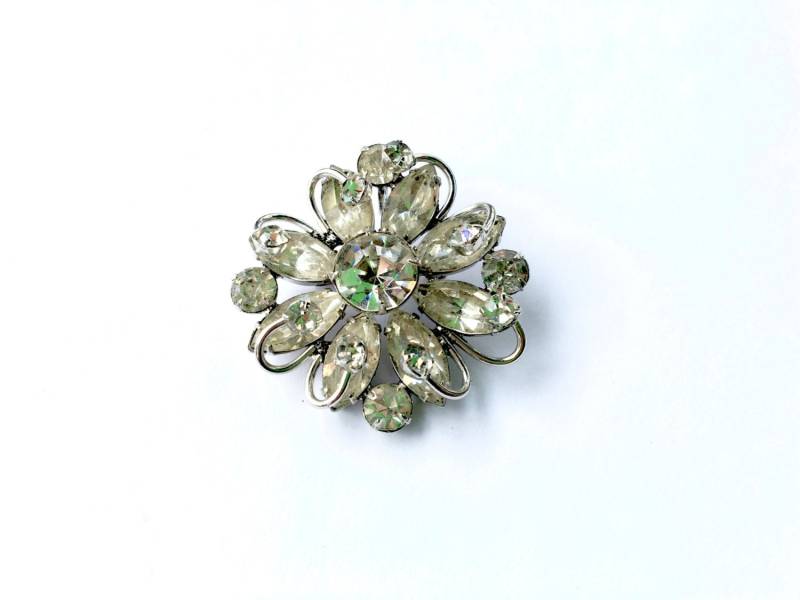 Wunderschöne Strass Brosche Anhänger Combo Vintage Glamour Fashion Schmuck von CrimsonVintique