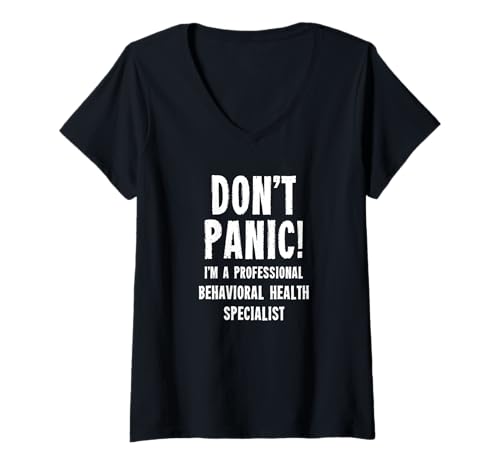 Damen Spezialist für Verhaltensgesundheit T-Shirt mit V-Ausschnitt von Crisis Intervention & Mental Health Team Gifts & T