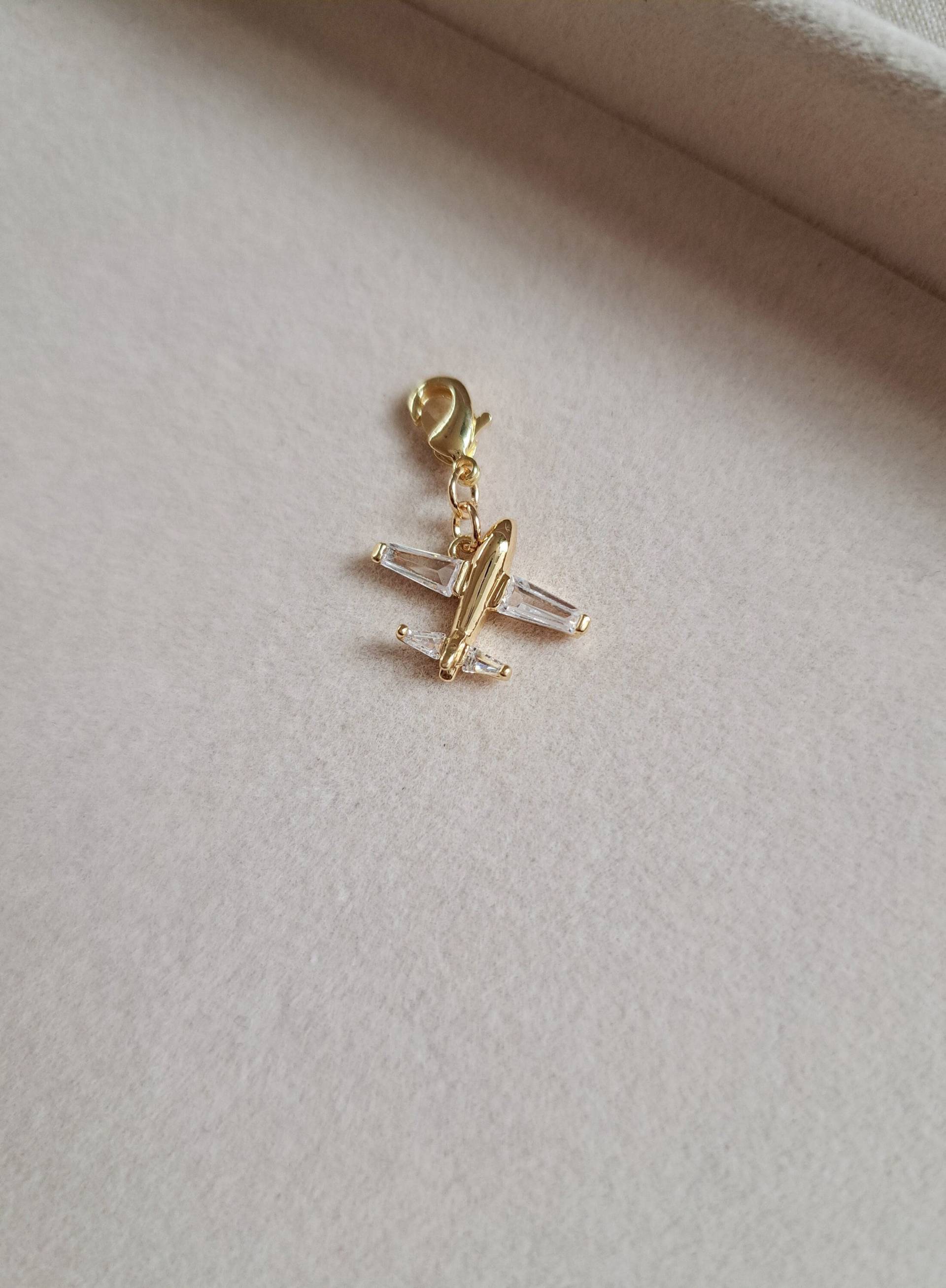 Anhänger Flugzeug 24K Vergoldet von CristinaArnoldJoyas