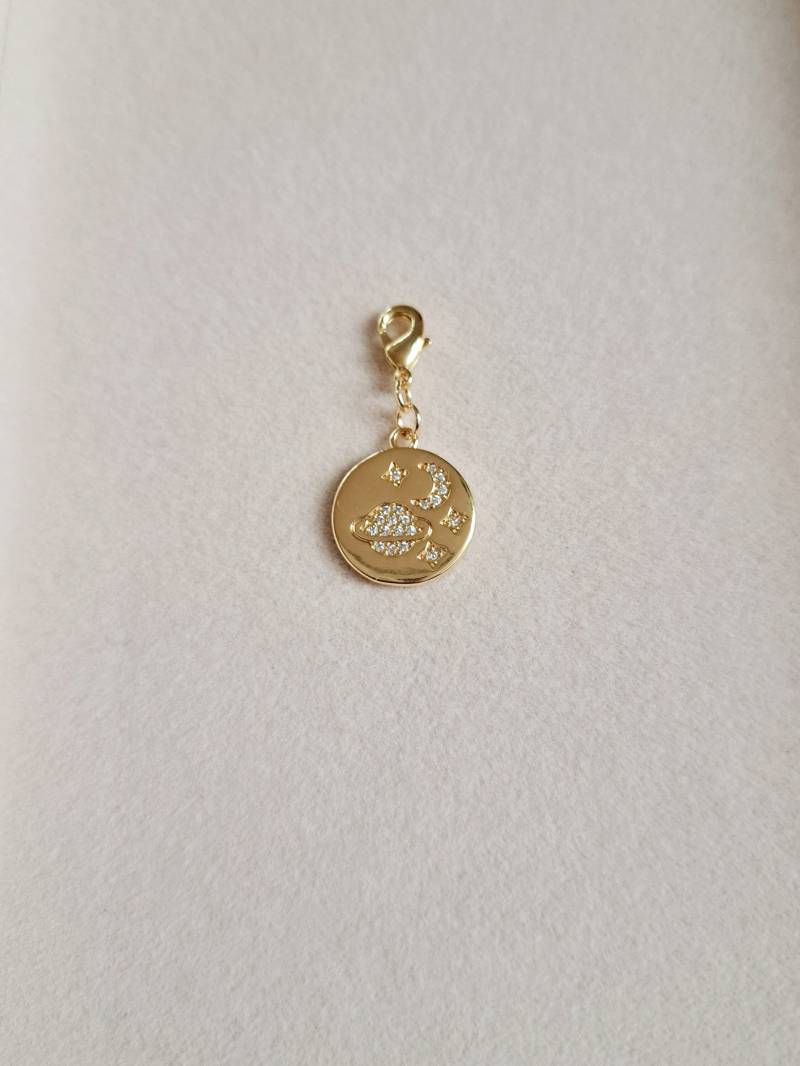 Anhänger Für Bettelarmband/ Planet Mond Universum Charm 14K Gold Filled Anhänger Für Bettelarmband/ Planet Mond Universum Charm 14K Gold Filled von CristinaArnoldJoyas