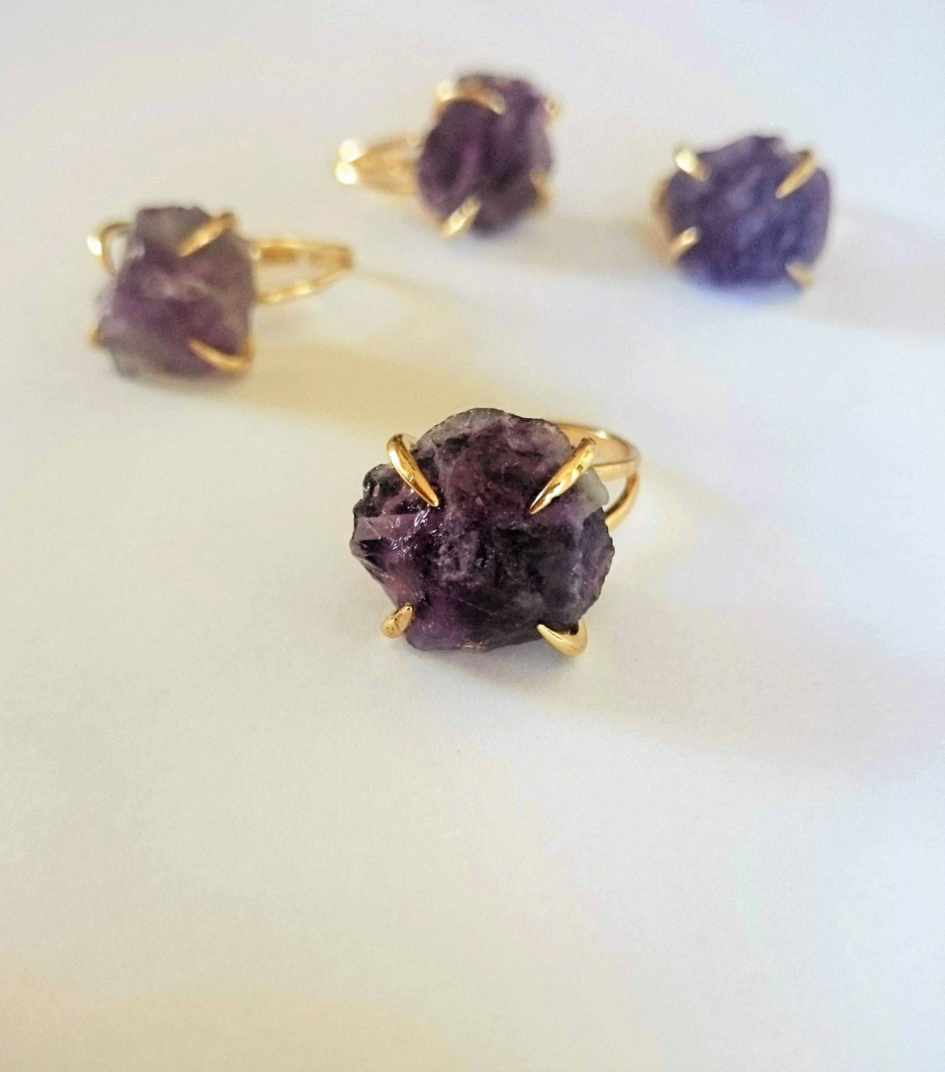 Rohe-Amethystring von CristinaArnoldJoyas
