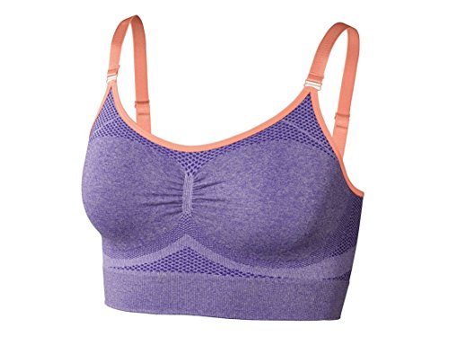 Crivit Damen Fitness-Seamless-Sport-Bustier High Level Seamless Lila S 36-38 von Crivit